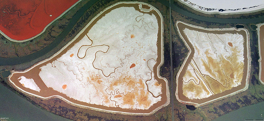 Island Ponds salt flat to wetlands, 2002